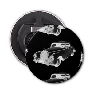 Mercedes Benz 300 Luxury Car Art Button Flesopener