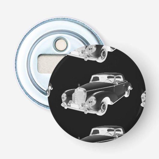 Mercedes Benz 300 Luxury Car Art Button Flesopener (Voorkant)