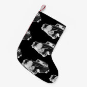 Mercedes Benz 300 Luxury Car Art Kleine Kerstsok (Voorkant (Hangend))