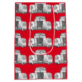 Mercedes Benz 300 Luxury Car Illustration Medium Cadeauzakje (Achterkant)