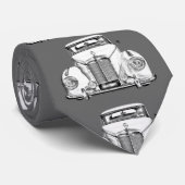 Mercedes Benz 300 Luxury Car Illustration Stropdas (Opgerold)