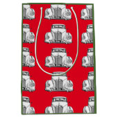 Mercedes Benz 300 Luxury Classic Car Illustration Medium Cadeauzakje (Voorkant)