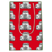 Mercedes Benz 300 Luxury Classic Car Illustration Medium Cadeauzakje (Achterkant)