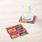 Mercedes Benz 300 SL Converteerbare Pop Art Kartonnen Onderzetters (Insitu)