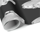 Mercedes Benz 300 SL Convertible Car Art Cadeaupapier (Rol Hoek)