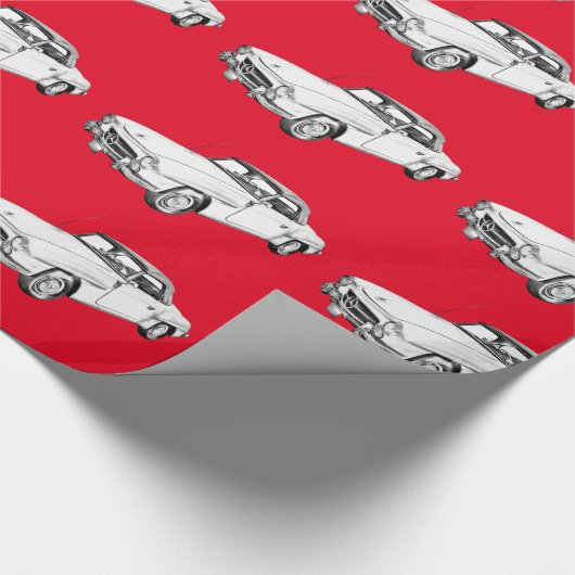 Mercedes Benz 300 sl Illustration Cadeaupapier (Hoek)