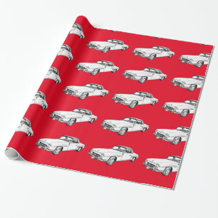 Mercedes Benz 300 sl Illustration Cadeaupapier