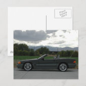 Mercedes-Benz 500 SL Roadster Briefkaart (Voorkant / Achterkant)