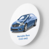 Mercedes-Benz afbeelding voor ronde (grote) wandkl Grote Klok (Hoek)