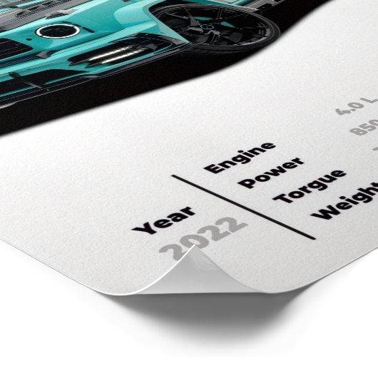 Mercedes-Benz AMG G63 MANSORY Algorithmic Fade Ext Poster (Hoek)