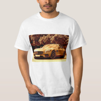 mercedes benz auto - mannen op shirt