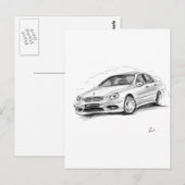 Mercedes-Benz C55 AMG Briefkaart (Voorkant / Achterkant)