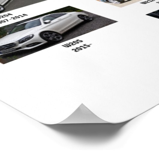 Mercedes Benz Chassis Identification Poster (Hoek)