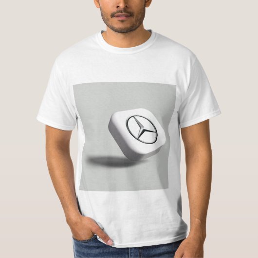 Mercedes Benz logo T shirt voor mannen (Voorkant)