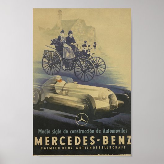 Mercedes-Benz Oldtimer Poster (Voorkant)