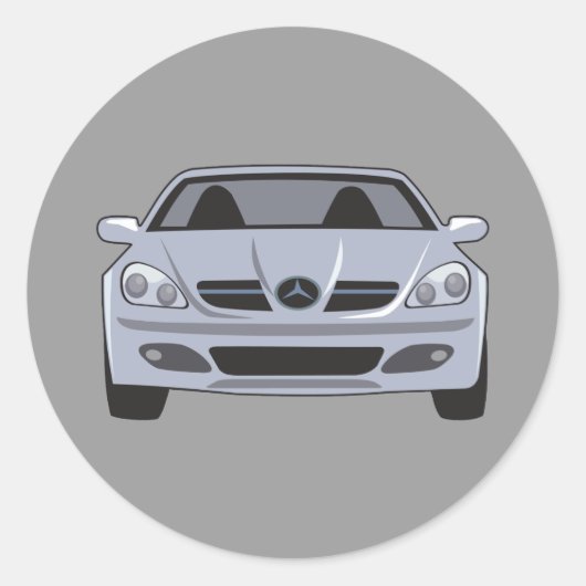 Mercedes Benz Ronde Sticker (Voorkant)