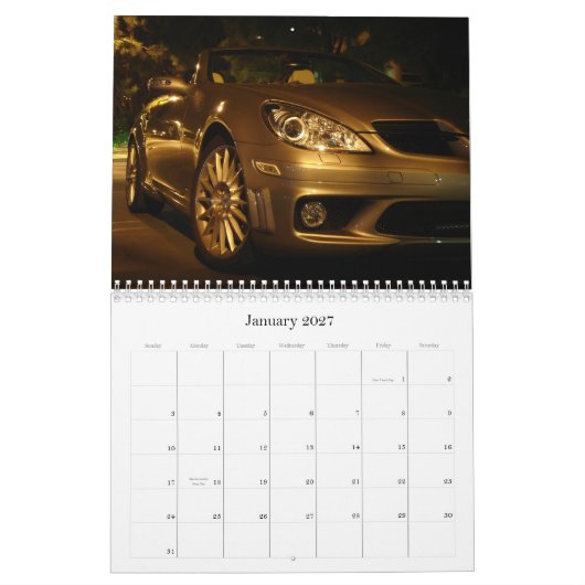 Mercedes Benz SLK 2010 Agenda Kalender (Jan 2027)