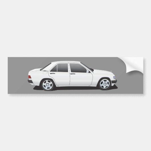Mercedes-Benz W201 (190) Bumpersticker (Voorkant)
