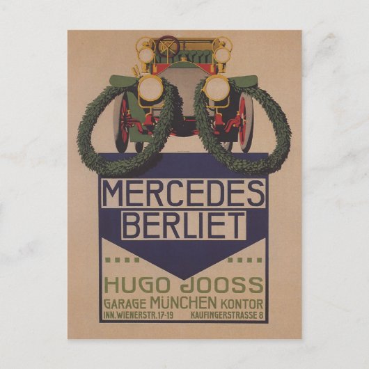 Mercedes Berliet Card Briefkaart (Voorkant)