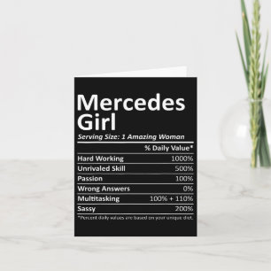 Mercedes Girl TX Texas Funny City Thuisroots Veren Kaart