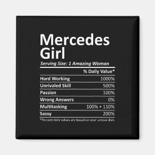 Mercedes Girl TX Texas Funny City Thuisroots Veren Magneet
