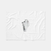 Mercedes klassiek converteerbaar fleece deken (Voorkant (Horizontaal))