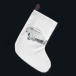 Mercedes klassiek converteerbaar kleine kerstsok<br><div class="desc">Een geweldig cadeauidee voor de klassieke Mercedes cabriolet-enthousiast. Dit eenvoudige oude autoontwerp maakt een uniek,  gepersonaliseerd cadeau waar elke autoliefhebber van zal houden.</div>
