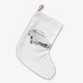 Mercedes klassiek converteerbaar kleine kerstsok (Voorkant (Hangend))