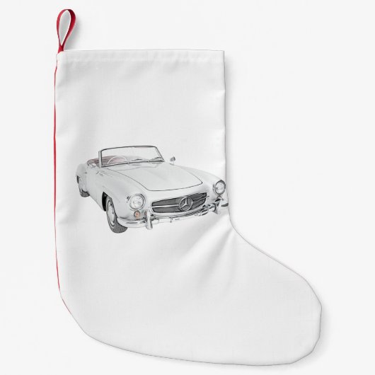 Mercedes klassiek converteerbaar kleine kerstsok (Voorkant)