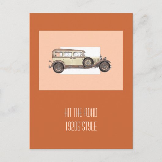 Mercedes Limousine 1920 Briefkaart (Voorkant)