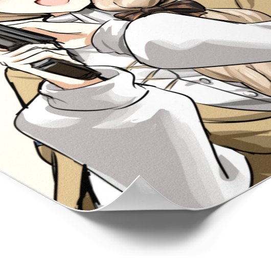 Mercedes met Pistool Poster (Hoek)