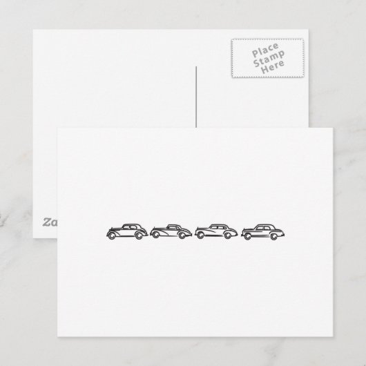  Mercedes Models Briefkaart (Voorkant / Achterkant)