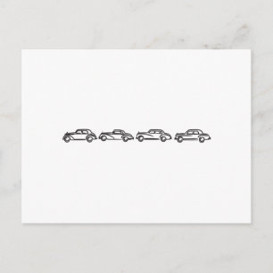 Mercedes Models Briefkaart