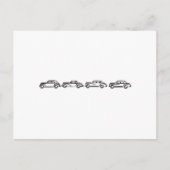  Mercedes Models Briefkaart (Voorkant)