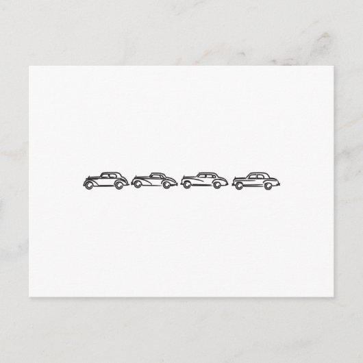  Mercedes Models Briefkaart (Voorkant)