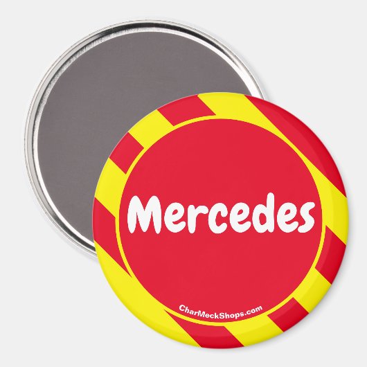 Mercedes Red/Yellow Magnet (Voorkant / Achterkant)