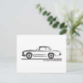 Mercedes SL Pagoda Hardtop Briefkaart (Staand voorkant)