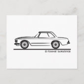 Mercedes SL Pagoda Hardtop Briefkaart (Voorkant)