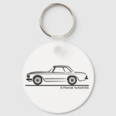 Mercedes SL Pagoda Hardtop Sleutelhanger (Voorkant)