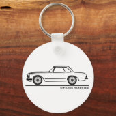 Mercedes SL Pagoda Hardtop Sleutelhanger (Voorkant)