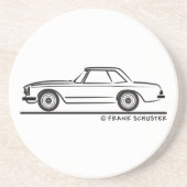 Mercedes SL Pagoda Hardtop Zandsteen Onderzetter (Voorkant)