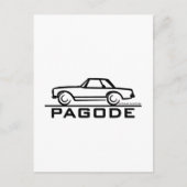 Mercedes SL Pagode met Manuscript Briefkaart (Voorkant)