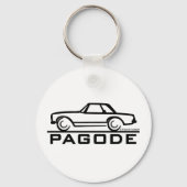 Mercedes SL Pagode met Manuscript Sleutelhanger (Voorkant)