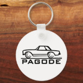 Mercedes SL Pagode met Manuscript Sleutelhanger (Voorkant)