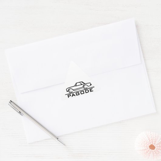 Mercedes SL Pagode met Manuscript Sticker (Envelop)