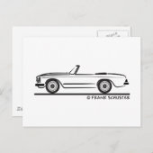 Mercedes SL Pagode Pagoda Kabrio Briefkaart (Voorkant / Achterkant)