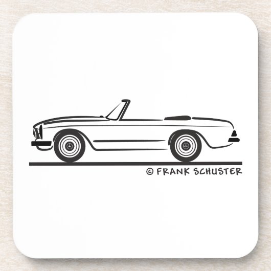 Mercedes SL Pagode Pagoda Kabrio Drankjes Onderzetter (Voorkant)