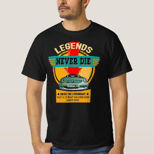 Mercedes SLK - Legends never die T-shirt (Voorkant)