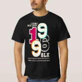 Mercedes SLK - Legends were born in 1996 T-shirt (Voorkant)