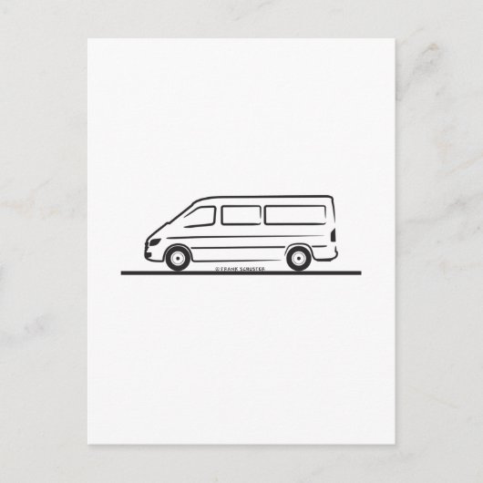 Mercedes Sprinter Briefkaart (Voorkant)